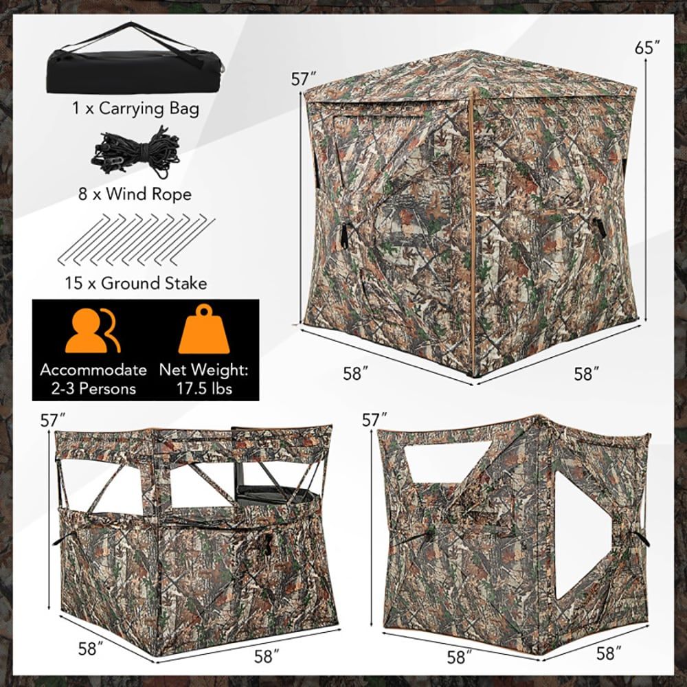 Hunting & Outdoor Supplies Carterton - 5'i 1 Arada Ayrılabilir Avlanma Çadırı,