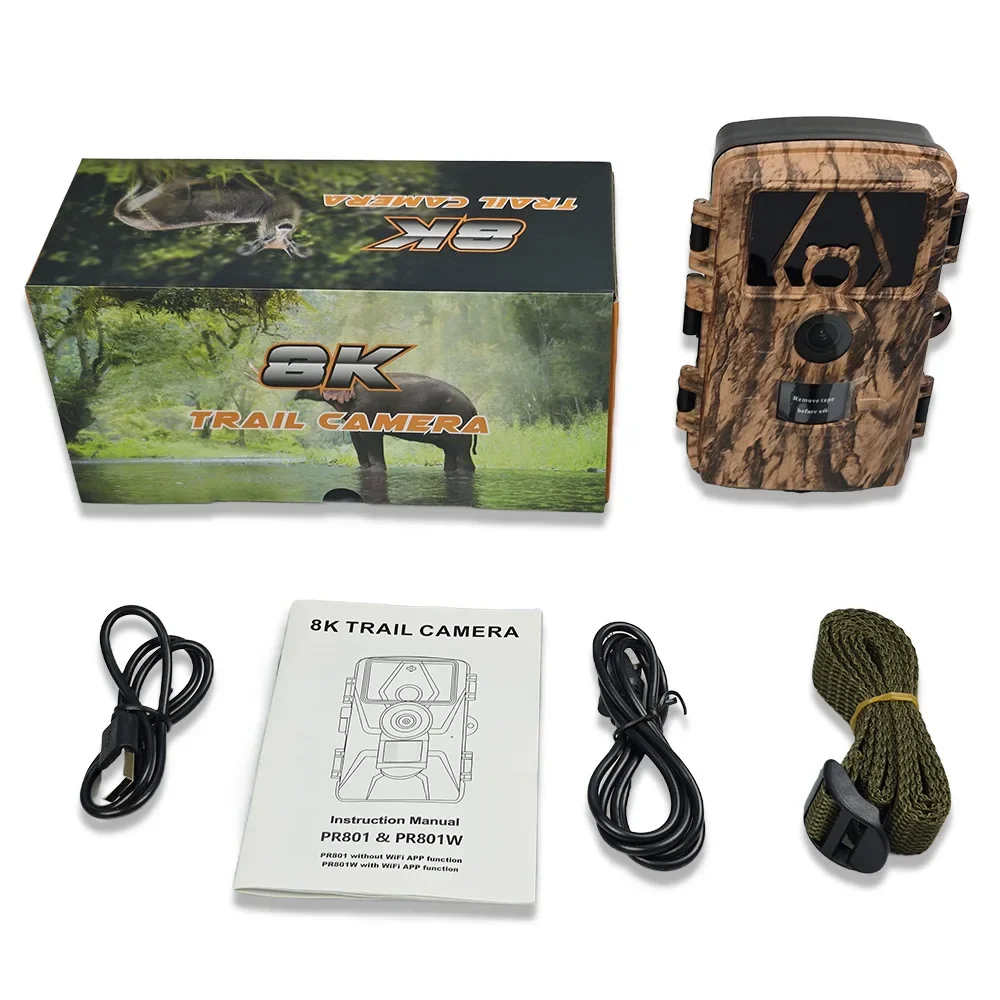 Outdoor Hunting Camera Wifi - PR801W WIFI 8K 60MP Dijital İzleme