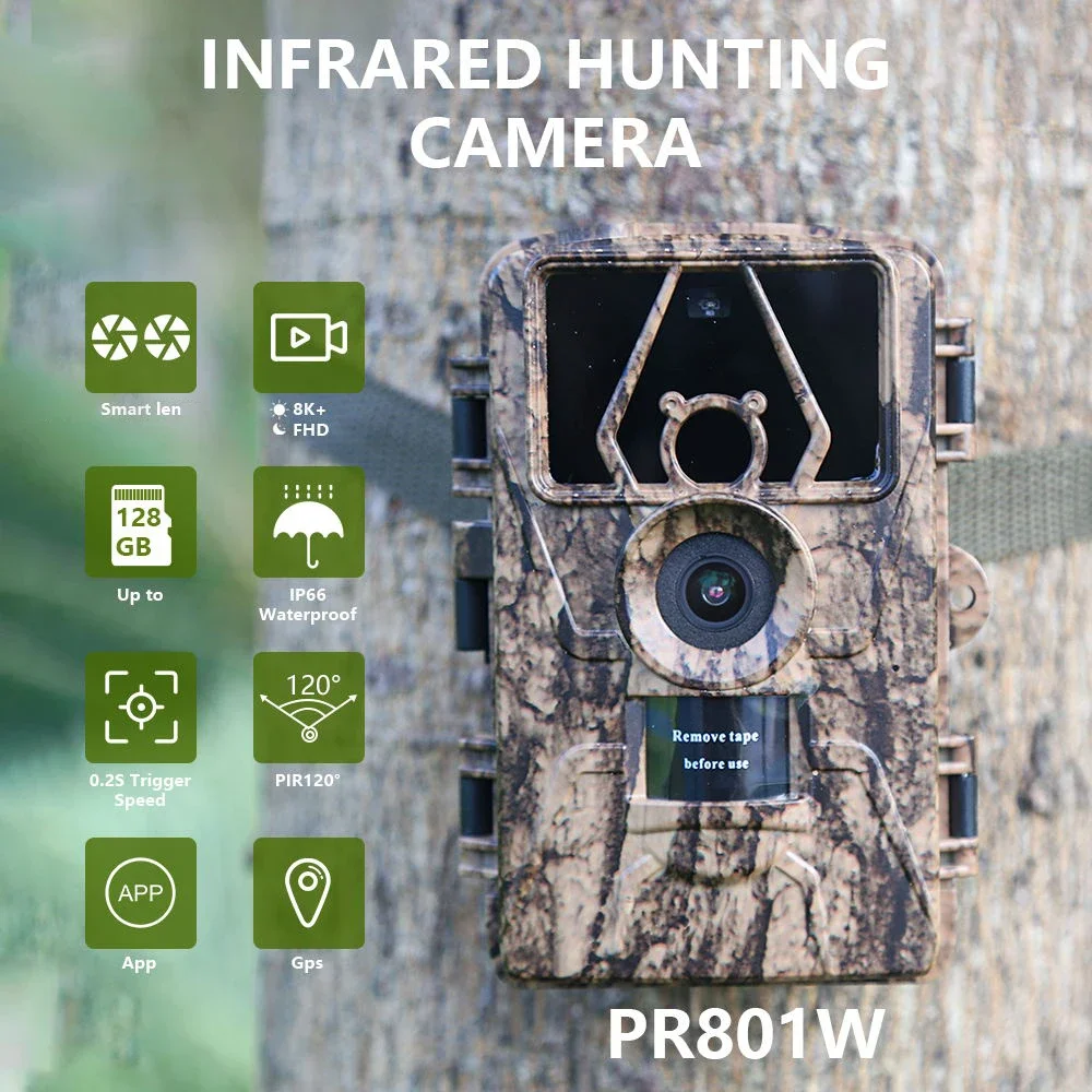 8K WiFi PR801W Su Geçirmez İzl - Outdoor Hunting Camera Wifi incelemesi ve fiyatı
