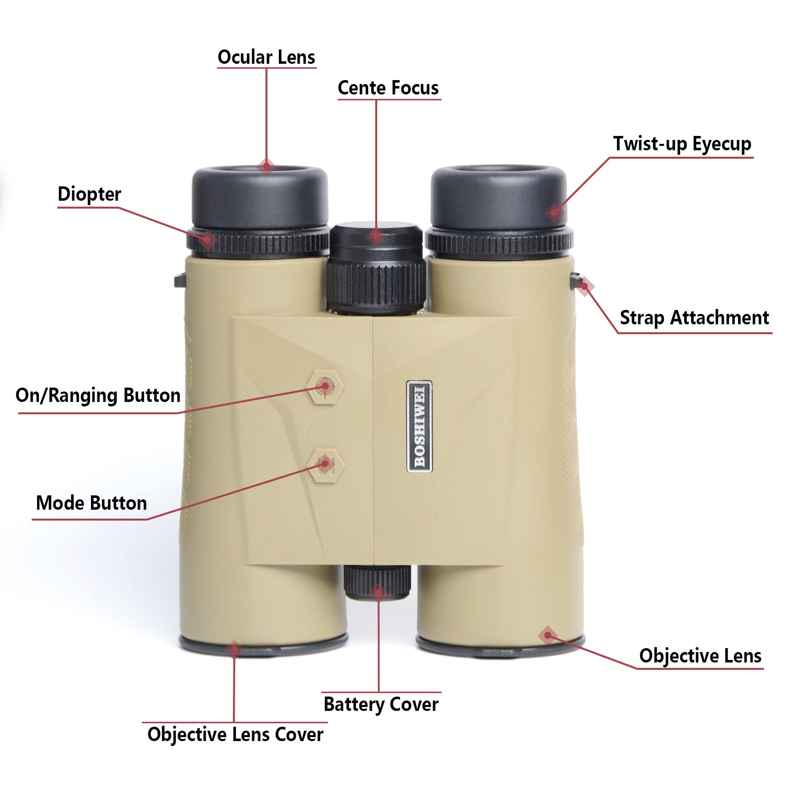 BOSHIWEI 10x42 HD Lazer Mesafe - Hunting Outdoor Jobs incelemesi ve fiyatı