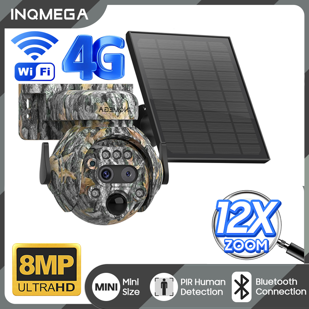 INQMEGA 12X ZOOM 4K 8MP Güneş  - Outdoor Hunting Camera Wifi incelemesi ve fiyatı
