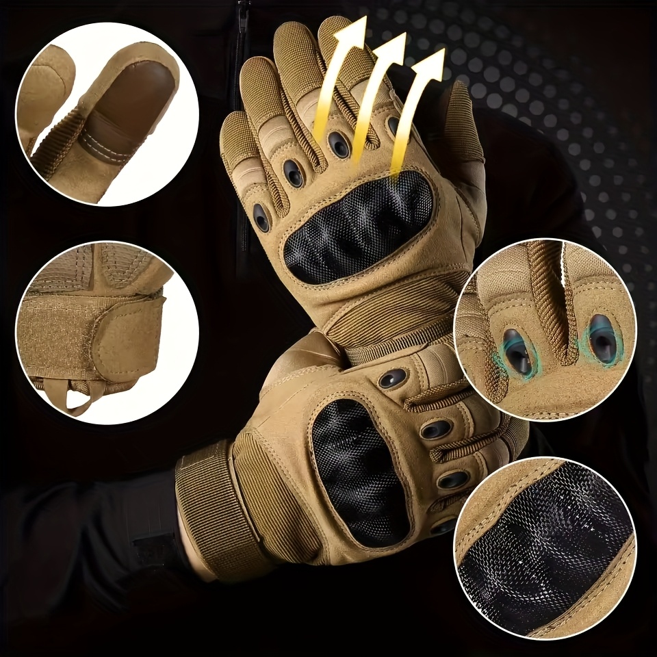 Yeni Erkek Tam Parmak Taktik E - Outdoor Hunting Gloves incelemesi ve fiyatı