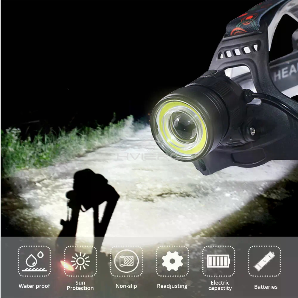 T6 Cob Torch El Feneri Başkanı - Hunting Outdoor Jobs incelemesi ve fiyatı
